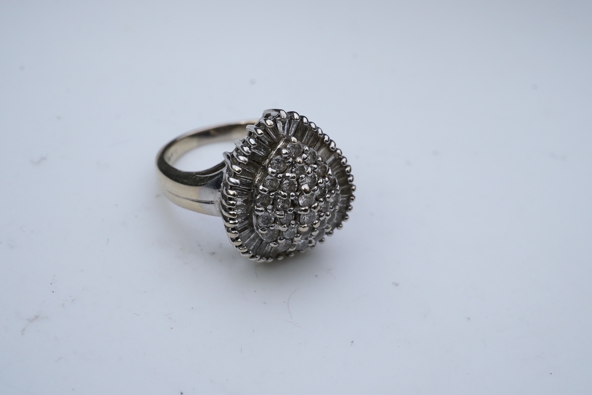 A diamond dress ring